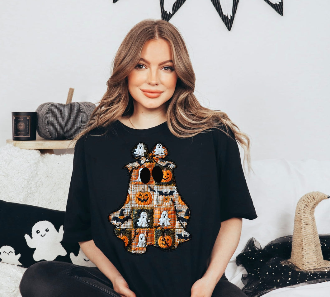 Halloween Ghost printed on Tee Shirt