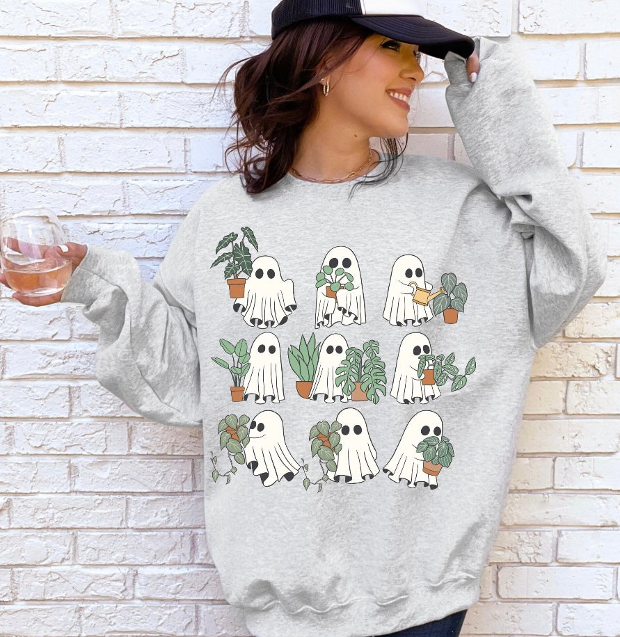 Ghosty with plants 🪴 Sweatshirt