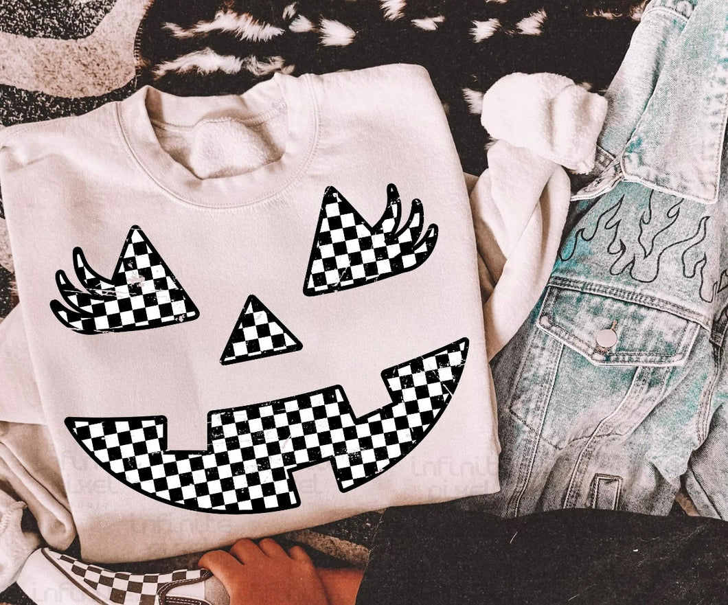 Checkered pumpkin Sweatshirt