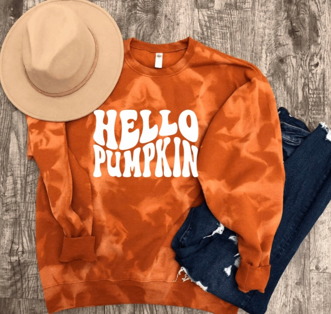 Bleached Hello pumpkin Sweatshirt